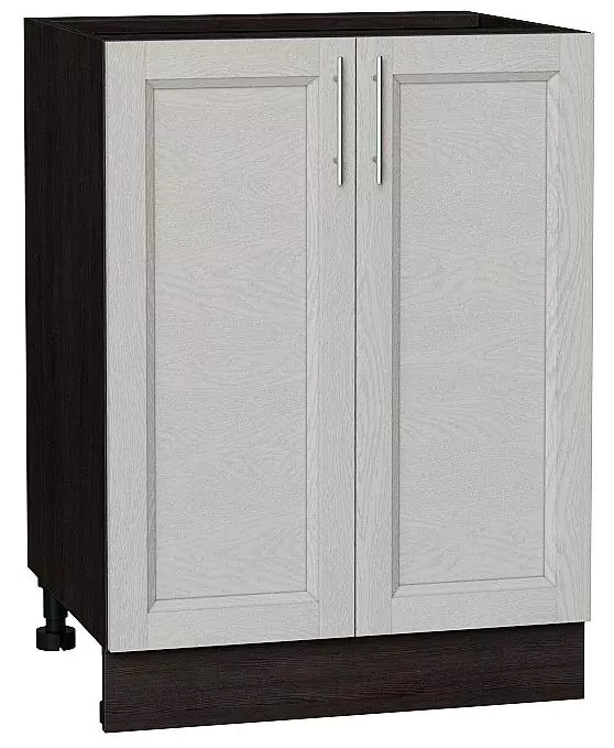 Шкаф нижний с 2-мя дверцами Сканди 600 Cappuccino Softwood/Венге