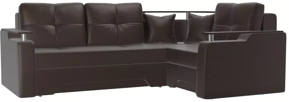 Угловой диван Комфорт дизайн 5 экокожа (Клайв)