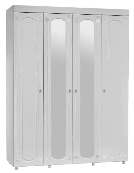 Шкаф 4-х дверный с зеркалами Афина АФ-60