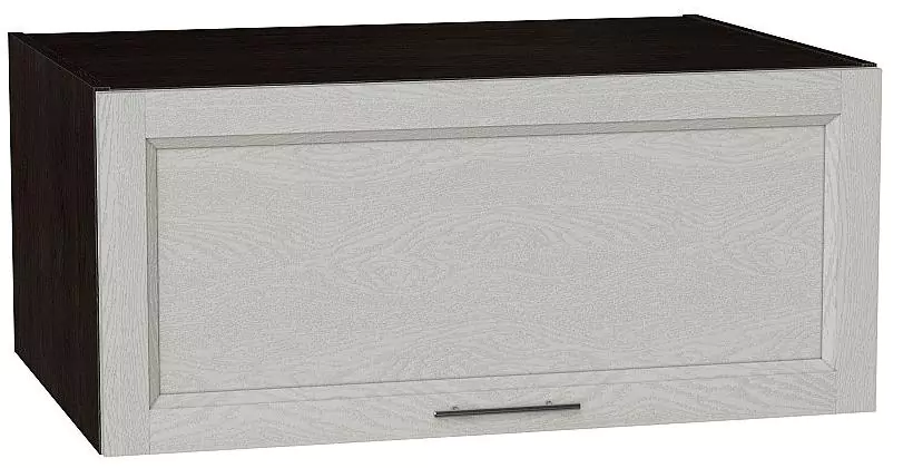 Шкаф верхний горизонтальный с увеличенной глубиной Сканди 800 Cappuccino Softwood/Венге