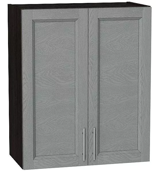 Шкаф верхний с 2-мя дверцами Сканди 720х600 Grey Softwood/Венге