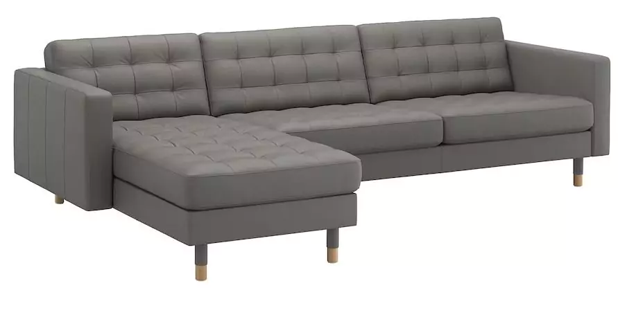 Кожаный угловой диван Морабо (Morabo) с оттоманкой дизайн 3