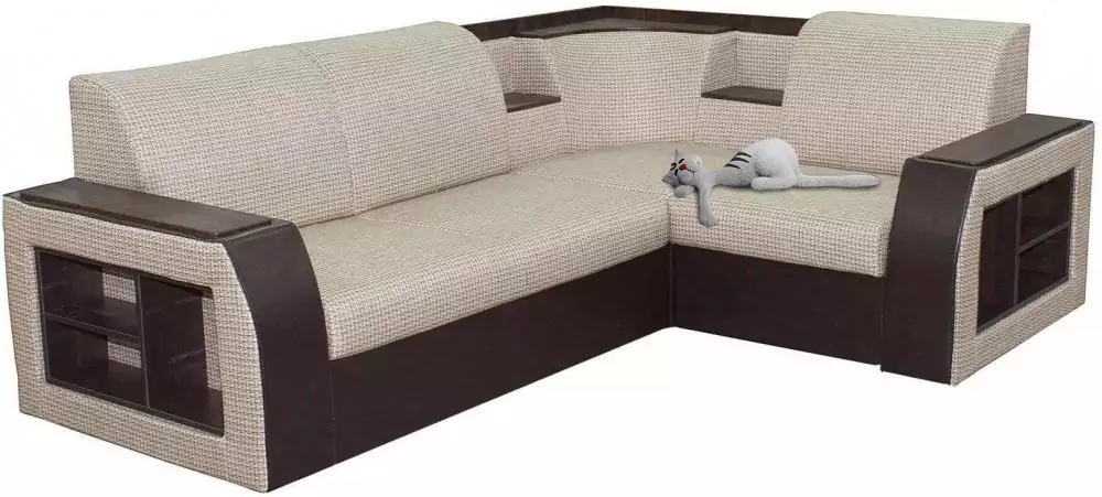 Угловой диван с полкой Андерсен дизайн 10