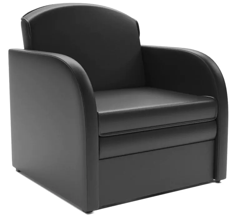Кресло-кровать Малютка (Экокожа черная)