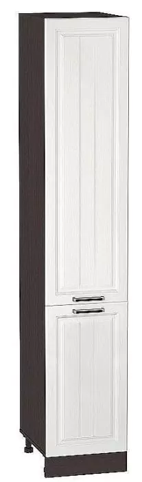 Шкаф пенал с 2-мя дверцами Прага 400Н (для верхних шкафов высотой 920) Белое дерево/Венге
