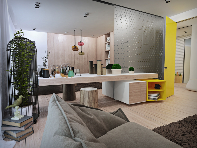 Дизайн однокомнатной квартиры 40 м²