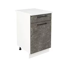 Шкаф нижний с ящиком ШН1Я 500 Нувель (бетон коричневый) 