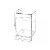Шкаф нижний под мойку ШНМ 500 Кёльн (софт маренго)