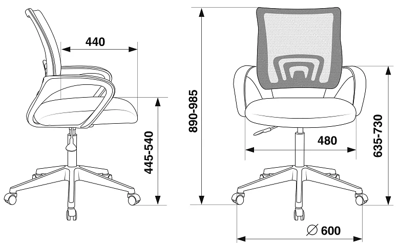Кресло Сти-Ко44 ЛТ, Черный