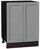 Шкаф нижний с 2-мя дверцами Сканди 600 Grey Softwood/Венге