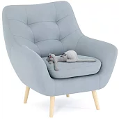 Кресло Бари Без механизма Серый 