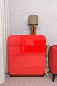 Комод Мебелеф-25 Черный 