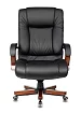 Кресло руководителя Бюрократ T-9925 Walnut дизайн 1, Черный
