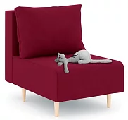 Кресло Милли без локтей Без механизма Красный 