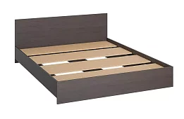 Двуспальная кровать Ронда КР-160 (венге) Кровати без механизма Коричневый 