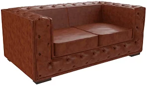 Прямой кожаный диван Люкс 