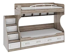Двухъярусная кровать с приставной лестницей Прованс Кровати без механизма 