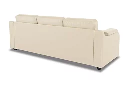Кожаный диван Берета Дельфин Бежевый 