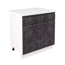 Шкаф нижний с ящиками ШН2Я 800 Бруклин (бетон черный) 