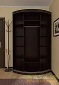 Радиусный шкаф-купе Мебелеф-4 Коричневый 