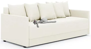 Прямой диван Хант Еврокнижка Белый 