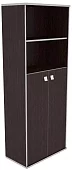 Шкаф высокий широкий 2 средние двери Стайл Бежевый