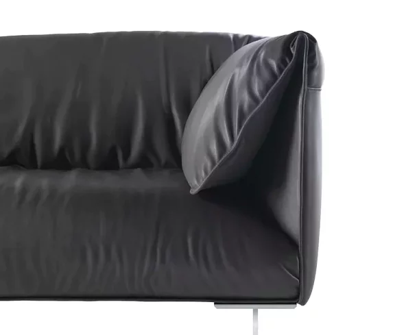 Прямой 2-местный диван Консул, Черный
