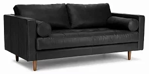 Прямой диван Жаклин 2 (Сканди) экокожа Пантограф 