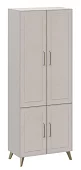 Шкаф распашной Антеро ШК-800 с декоративными опорами (кашемир/шампань) Бежевый