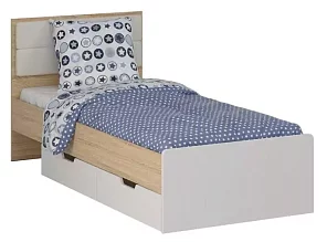 Односпальная кровать КР-90 с ящиками Норд Кровати без механизма 