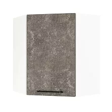 Шкаф верхний угловой ШВУ 600 Нувель (бетон коричневый) 