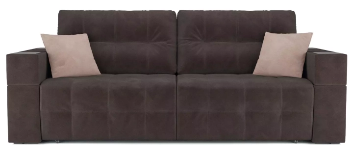 ф50а Прямой диван еврокнижка Венеция (кордрой коричневый) 1