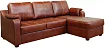 Кожаный диван Берета, Коричневый