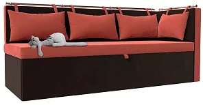 Кухонный диван с углом слева Метро Дельфин 