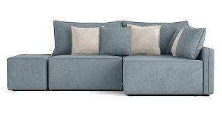Угловой диван Портленд Еврокнижка Серый