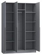 Шкаф трёхстворчатый Бастион 1.5 м № 2 (графит) 