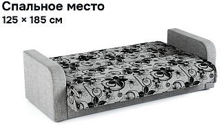 Прямой диван Честер цветы 