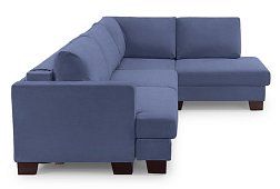 Угловой диван Марсель Еврокнижка Синий 