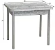 Стол обеденный ЭКО 80*60 (120) Бетон пайн темный/Серебристый металлик 2