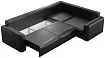 Угловой диван Мэдискона Лонг, Черный