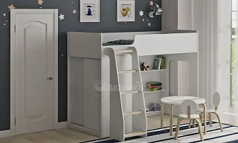 Кровать чердак со шкафом-купе Легенда Кровати без механизма