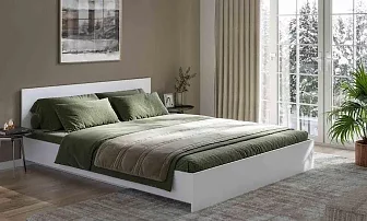 Кровать Ронда КР-140 с матрасом Divano Plain Независимые пружины (НПБ) дизайн 2 Кровати без механизма 