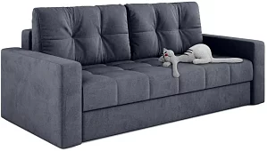 Прямой диван Босс 2 Еврокнижка Серый