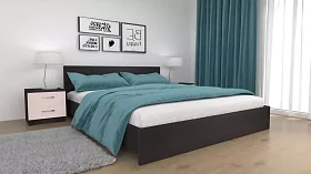 Двуспальная кровать Ронда (Бася) КР-160 дизайн 1