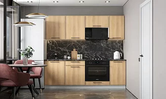 Кухня Либерти 2.0м (белый/орех светлый)