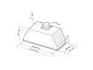 Встраиваемая вытяжка GS Блок P 600 белый, Белый