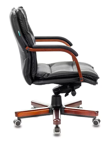 Кресло руководителя Бюрократ T-9927 Walnut-LOW дизайн 1, Черный