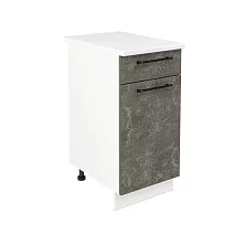Шкаф нижний с ящиком ШН1Я 400 Нувель (бетон коричневый) 