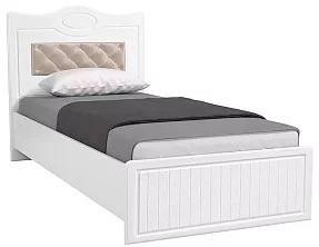 Кровать с мягкой спинкой 90 Монако МН-10+МН-10А 