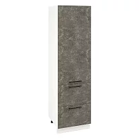 Шкаф-пенал П600-12Я Нувель (бетон коричневый) 